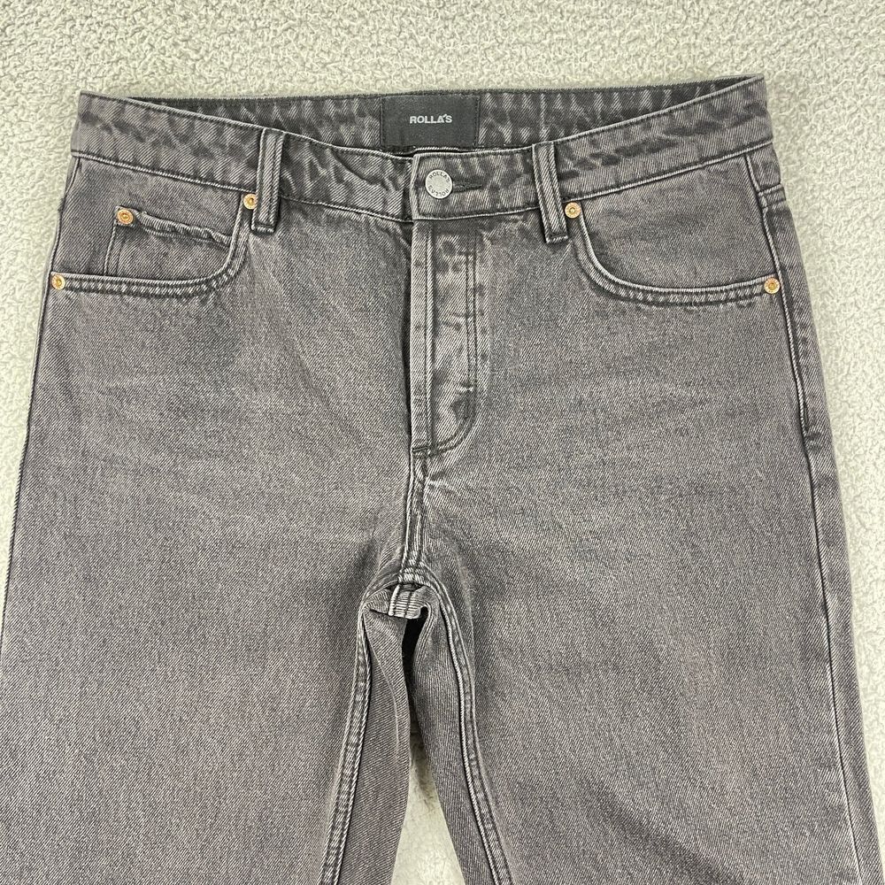 Rolla's Jeans Womens 30x32 Black Straight Leg Vintage‎ Inspired Australian Denim - Picture 2 of 10